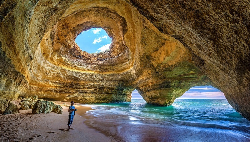 Benagil Cave Beach in Algarve